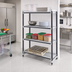 Thumbnail image #2 for Cambro Camshelving Elements XTRA 4-Tier Stationary Starter Unit, 18 x 36 x 64 Inches, Vented, Speckled Gray