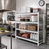 Thumbnail image #2 for Fermostock 4-Tier Modular Polymer Shelving Unit Expansion Kit, 68W x 22D x 71H