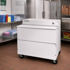 Thumbnail image #2 for Beverage Air SMF49HC-1-W 49-Inch White Single-Access Forced-Air School Milk Cooler, 19.66 Cu. Ft.