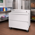 Thumbnail image #2 for Beverage-Air SMF49HC-1-W 49 Inch White Single-Access Forced-Air School Milk Cooler, 19.66 Cu. Ft.