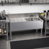 Thumbnail image #2 for Krowne Royal Series Stainless Steel Two-Compartment Underbar Sink Unit with Left Drainboard and Faucet, 48 x 19 Inches