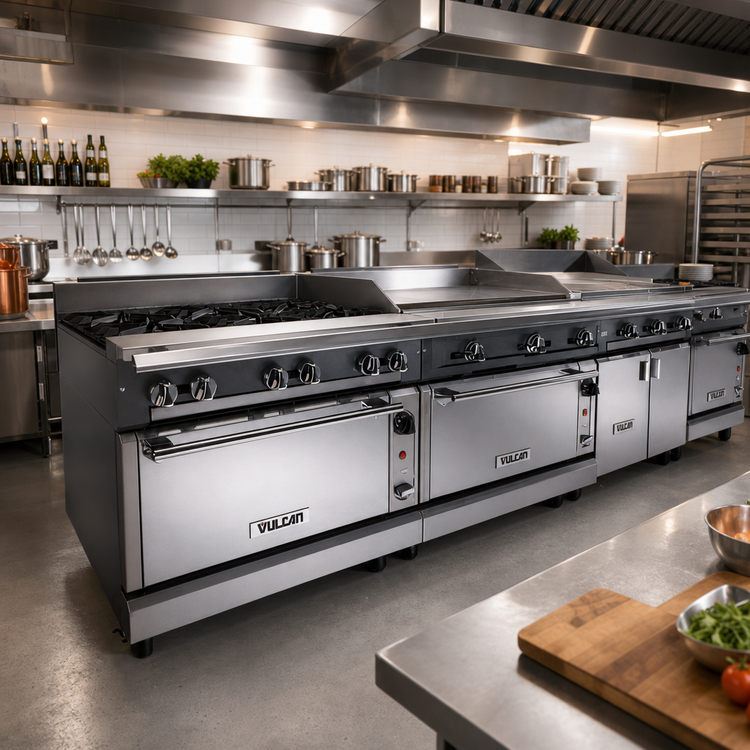 Product image #2 for Vulcan V Series 24-Inch Modular Gas Heavy Duty Range with 2 Hot Tops