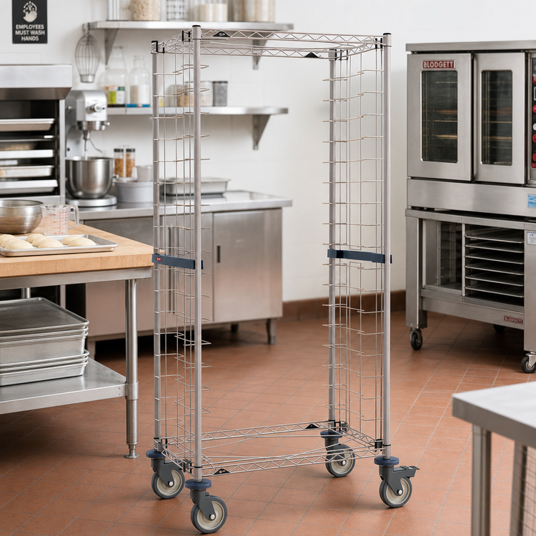 Product image #2 for Metro Mobile Side-Load Wire Bun Pan Rack, 20-Pan Capacity