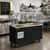 Thumbnail image #2 for Vollrath 2-Series Affordable Portable Refrigerated Cold Food Buffet Station with Clear Acrylic Breath Guard, 3-Pan