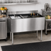 Thumbnail image #2 for CHOICE 48-Inch Stainless Steel Underbar Combo Ice Bin and Cocktail Unit with Right-Side 6-Bottle Storage