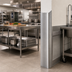 Thumbnail image #2 for John Boos Outside Corner Stainless Steel Corner Guard, 2 x 2 x 96 Inch, 16/300