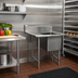 Thumbnail image #2 for John Boos B Series 1-Compartment Stainless Steel Floor Model Sink with Left Drainboard