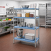 Thumbnail image #2 for QuadPlus Solid Polymer Shelf Mat with Wire QuadTruss Frame, 54 x 21 Inches, Blue