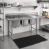 Thumbnail image #2 for Eagle Group 414 Series Coved Corner Three-Compartment Sink with 24-Inch Right Drainboard