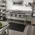 Thumbnail image #2 for Eagle Group 414 Series Coved Corner Four-Compartment Sink with Double 18-Inch Drainboards