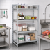 Thumbnail image #3 for Cambro Camshelving Premium 4-Shelf Vented and Solid Stationary Starter Unit, 18