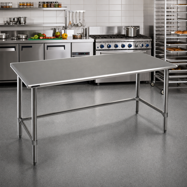 Product image #2 for Eagle Spec-Master 60" x 48" Stainless Steel Work Table with Open Base