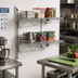 Thumbnail image #2 for Quantum Wall-Mount Cantilever Double Wire Shelving Unit, 2 Shelves, 42 x 14 Inches, Chrome-Plated