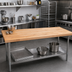 Thumbnail image #2 for Edge Grain Laminated Northern Hard Rock Maple Work Table Top, 144 x 25 x 1-1/2 Inches
