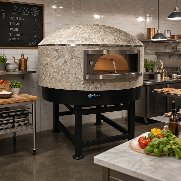 Product image #2 for Univex DOME51GV Gas Stone Hearth Round Pizza Dome Oven with 51-1/4 Inch Chamber