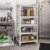 Thumbnail image #3 for Cambro Camshelving Premium 4-Shelf Vented Stationary Starter Unit, 24 in. x 30 in. x 72 in., Speckled Gray