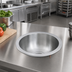 Thumbnail image #2 for Vollrath Round Drop-In Sink, 1 Compartment, Contoured Bowl, 12.94-Inch Diameter, 304 Stainless Steel