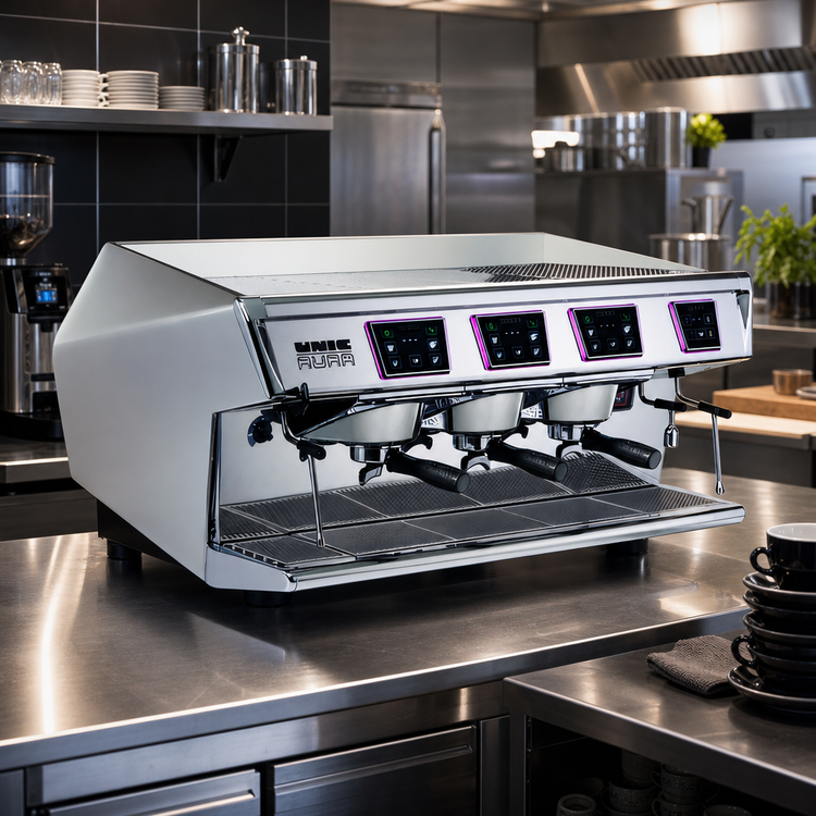 Product image #2 for UNIC Aura3 3-Group Automatic Espresso Machine with 15.6 Liter Steam Boiler
