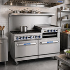 Thumbnail image #2 for Imperial (Middleby) Pro Series IR-G60-C 60-Inch Gas Restaurant Range with Griddle, Convection Oven, Standard Oven, and Manual Controls