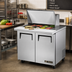 Thumbnail image #2 for True TSSU-36-15M-B-HC Mega-Top Solid-Door Sandwich/Salad Prep Table with 15 1/6 Size Pans