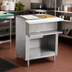 Thumbnail image #2 for Advance Tabco Triumph Supreme 2-Well Natural Gas Water Bath Hot Food Table with 8-Inch Cutting Board and Open Undershelf