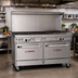 Thumbnail image #2 for Ultimate 60-Inch Gas Restaurant Range with 4 Open Burners, 24-Inch Charbroiler, and 2 Convection Ovens