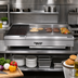 Thumbnail image #2 for Comstock-Castle 42 Inch Countertop Gas Char-Broiler/Griddle Combination with 30 Inch Griddle and 12 Inch Broiler, 105,000 BTU