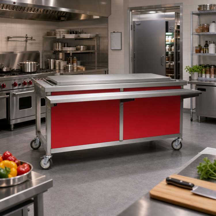 Product image #2 for Director's Choice DCS2-FTU Mobile Frost Top Unit with Holly Berry Red Panel