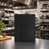 Thumbnail image #2 for Securit Trendy Sewn Faux Leather Booklet Menu Cover, 10 x 13 Inches, Black