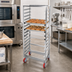 Thumbnail image #2 for Lifetime Tough Extra Heavy-Duty Aluminum Side-Load Bun Pan Rack on Casters, 18-Pan Capacity