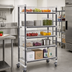 Thumbnail image #2 for Cambro Camshelving Elements XTRA 24-Inch Deep x 54-Inch Long x 78-1/4-Inch High 5-Shelf Vented Mobile Starter Unit