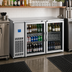 Thumbnail image #2 for BK Resources 61-Inch Stainless Steel Back Bar Refrigerator with 2 Glass Doors