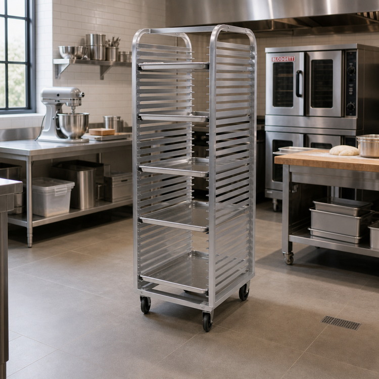 Product image #1 for Channel Manufacturing Standard Heavy-Duty Aluminum End-Load Bun Pan Rack, 40-Pan Capacity