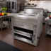 Thumbnail image #2 for Titan Heavy-Duty 36-Inch Single-Deck Upright Radiant Plancha Gas Broiler with Cabinet Base