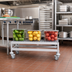 Thumbnail image #2 for Fermostock Mobile Louvered Aluminum Dunnage Rack with 5-Inch Casters, 47 x 14 x 17 Inches, 800 lb. Per Shelf