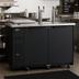 Thumbnail image #2 for Turbo Air Super Deluxe Club Top Beer Dispenser, 2 Half-Barrel Capacity, Black Vinyl Exterior, 2 Columns