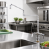 Thumbnail image #2 for T&S Brass Single-Hole Double Pantry Deck-Mount Faucet with 18-Inch Double-Jointed Swing Nozzle