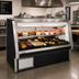Thumbnail image #2 for Howard-McCray 34E Series 76.5-Inch Self-Contained Full-Service Straight Glass Deli Meat & Cheese Case, Black Exterior, LED Lighting
