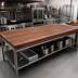Thumbnail image #2 for Boos Block American Black Walnut Edge Grain Kitchen Countertop, 108 x 38 x 3 Inches