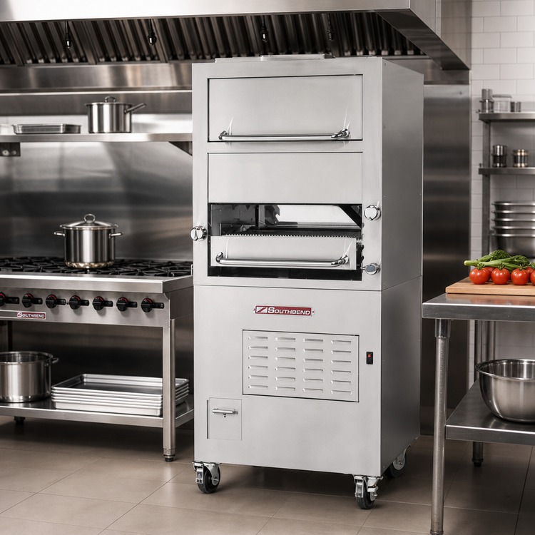 Product image #2 for Southbend Platinum 32-Inch Single Deck Gas Upright Broiler with Convection Oven and Warming Oven