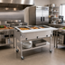 Thumbnail image #2 for Eagle Group Portable Electric Hot Food Table with 2 Dry Wells, 36-Inch Wide, Open Shelf Base, 240V