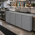 Thumbnail image #2 for Glastender DS96 96-Inch Non-Refrigerated Four-Section Back Bar Dry Storage Cabinet with Solid Hinged Doors