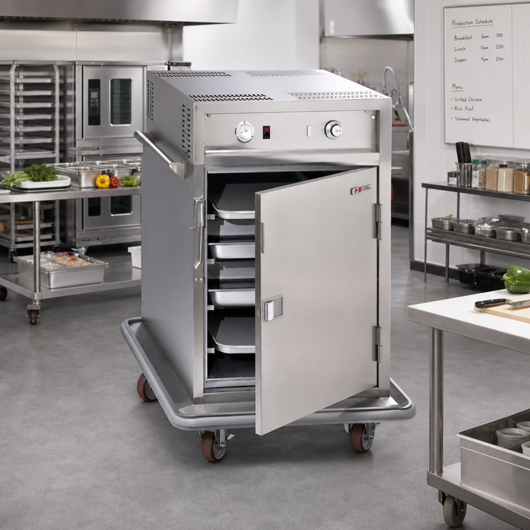 Product image #2 for Carter-Hoffmann Heavy-Duty Correctional Mobile Heated Holding Cabinet with Universal Slides