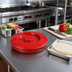 Thumbnail image #3 for Carlisle 7.5-Inch Interlocking Polypropylene Tortilla Server with Lid, Red