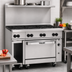 Thumbnail image #2 for Vulcan Endurance 48-Inch Commercial Gas Restaurant Range with 8 Open Burners and Convection Oven