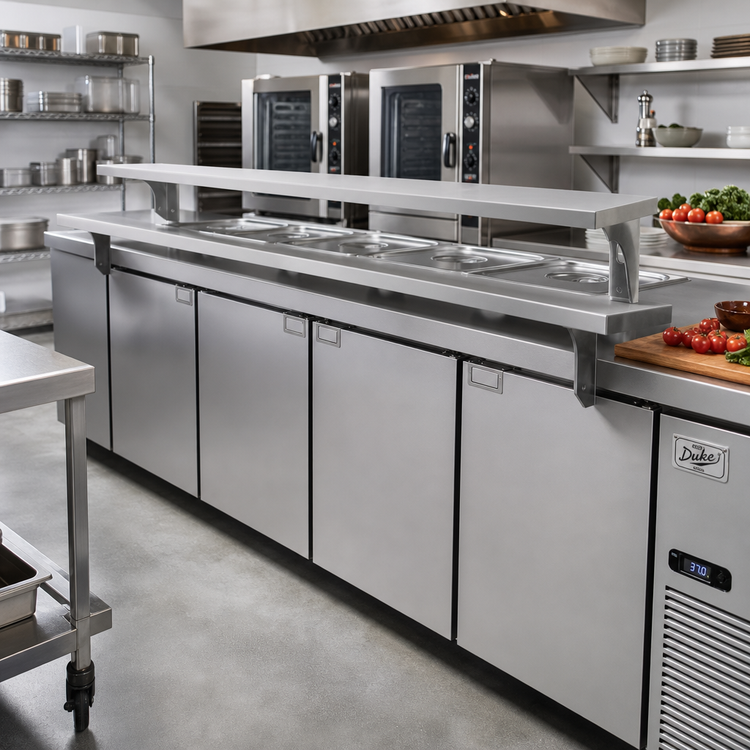 Product image #2 for Duke 10-Inch Wide Stainless Steel Carving Board for 74-Inch Steam Tables
