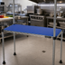 Thumbnail image #2 for QuadPlus 54 x 21 Inch Solid Blue Polymer Shelf Mat with Chrome Quad-Adjust Frame