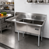 Thumbnail image #2 for John Boos E-Series 2-Compartment Floor Model Stainless Steel Sink with Left Drainboard