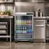 Thumbnail image #2 for Continental Refrigerator BB24NSSGD 24-Inch Stainless Steel Back Bar Display Cooler with Hinged Glass Door