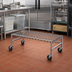 Thumbnail image #2 for Eagle Group Mobile Wire Dunnage Rack with 5-Inch Casters, 48 x 18 x 14 Inches, Chrome, 800 lb Capacity
